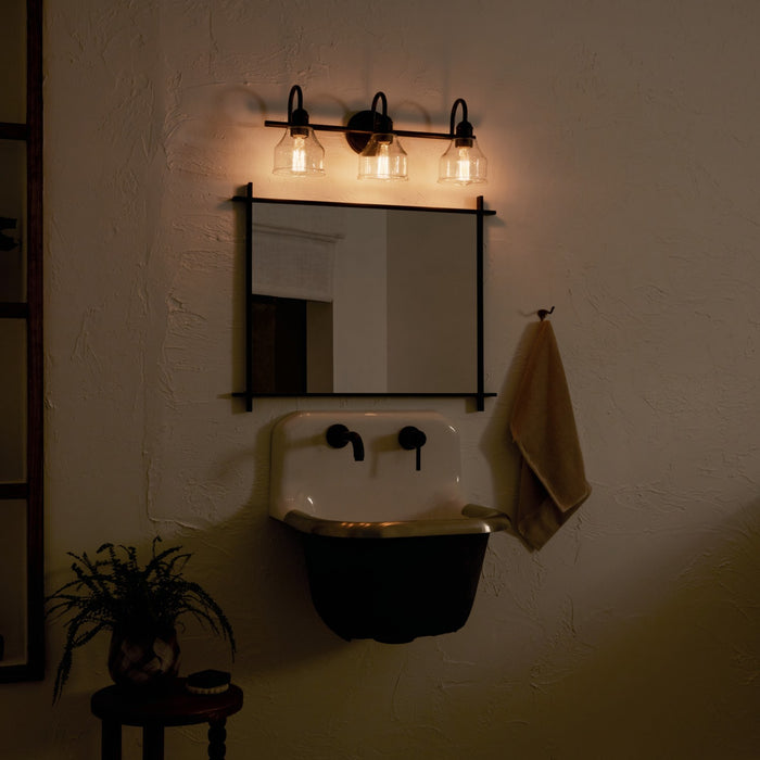 Myhouse Lighting Kichler - 45973BK - Three Light Bath - Avery - Black