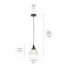 Myhouse Lighting Kichler - 43850BK - One Light Mini Pendant - Avery - Black