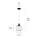 Myhouse Lighting Kichler - 43852BK - One Light Mini Pendant - Avery - Black