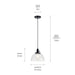 Myhouse Lighting Kichler - 43853BK - One Light Mini Pendant - Avery - Black