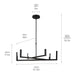 Myhouse Lighting Kichler - 84328MBK - LED Chandelier - Priam - Matte Black