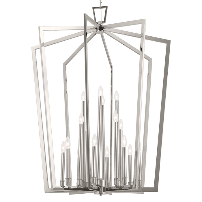 Myhouse Lighting Kichler - 43499PN - 16 Light Foyer Pendant - Abbotswell - Polished Nickel