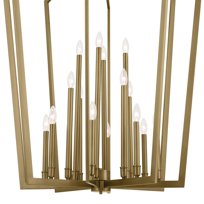 Myhouse Lighting Kichler - 43499NBR - 16 Light Foyer Pendant - Abbotswell - Natural Brass