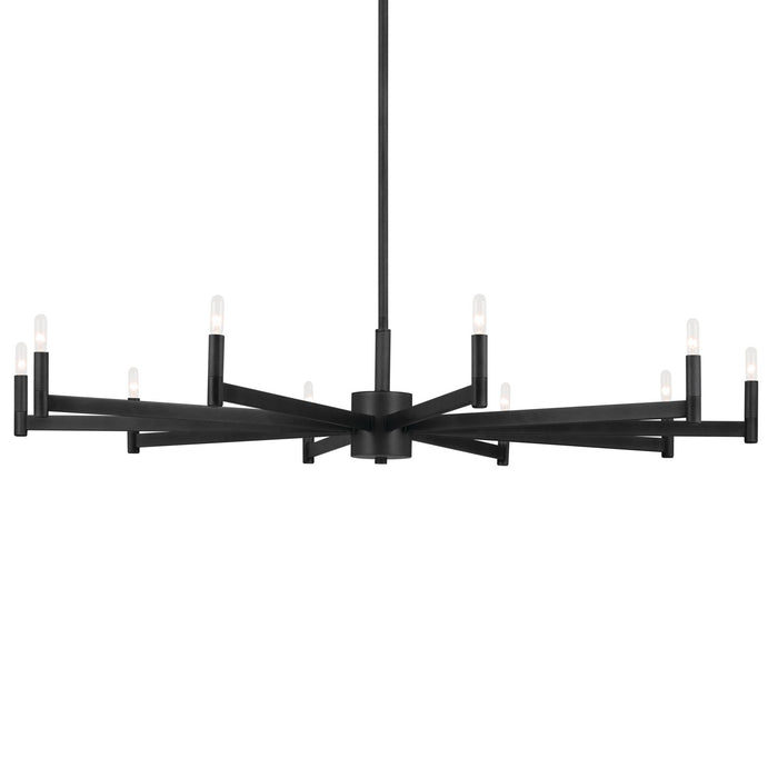 Myhouse Lighting Kichler - 52613BK - Ten Light Chandelier - Erzo - Black