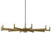 Myhouse Lighting Kichler - 52613NBR - Ten Light Chandelier - Erzo - Natural Brass