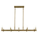 Myhouse Lighting Kichler - 52614NBR - Ten Light Linear Chandelier - Erzo - Natural Brass