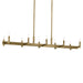 Myhouse Lighting Kichler - 52614NBR - Ten Light Linear Chandelier - Erzo - Natural Brass