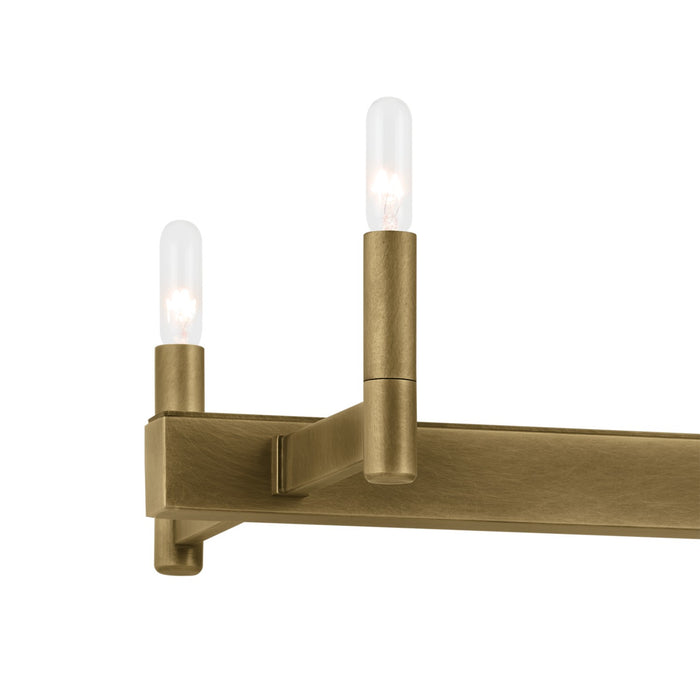 Myhouse Lighting Kichler - 52614NBR - Ten Light Linear Chandelier - Erzo - Natural Brass