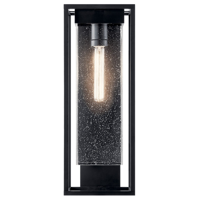 Myhouse Lighting Kichler - 59063BSL - One Light Outdoor Wall Mount - Mercer - Black with Silver Highlights