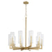 Myhouse Lighting Quorum - 6277-10-80 - Ten Light Chandelier - Harbin - Aged Brass