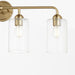 Myhouse Lighting Quorum - 598-4-80 - Four Light Vanity - Charlotte - Aged Brass