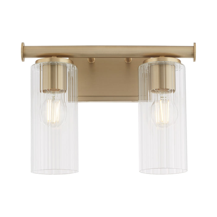 Myhouse Lighting Quorum - 541-2-80 - Two Light Vanity - Juniper - Aged Brass