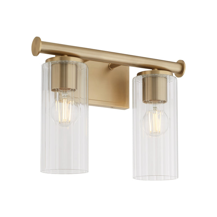 Myhouse Lighting Quorum - 541-2-80 - Two Light Vanity - Juniper - Aged Brass