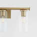 Myhouse Lighting Quorum - 541-3-80 - Three Light Vanity - Juniper - Aged Brass