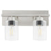 Myhouse Lighting Quorum - 5012-2-65 - Two Light Vanity - Carter - Satin Nickel