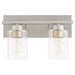 Myhouse Lighting Quorum - 5012-2-65 - Two Light Vanity - Carter - Satin Nickel