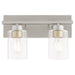 Myhouse Lighting Quorum - 5012-2-65 - Two Light Vanity - Carter - Satin Nickel