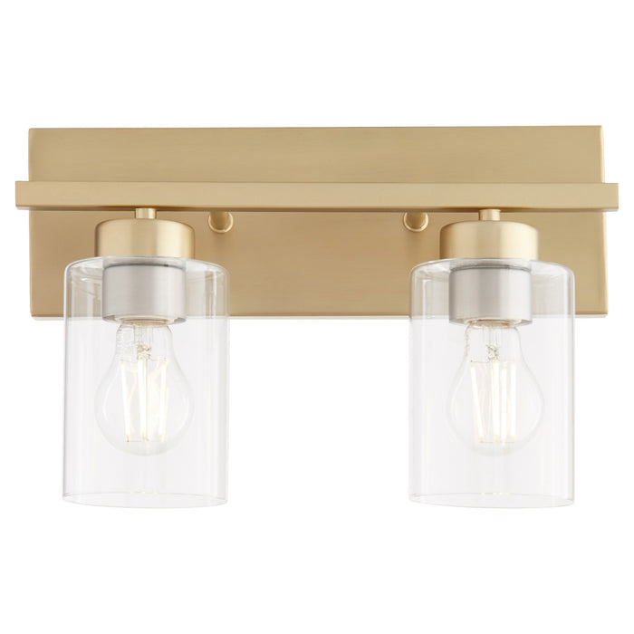 Myhouse Lighting Quorum - 5012-2-80 - Two Light Vanity - Carter - Aged Brass