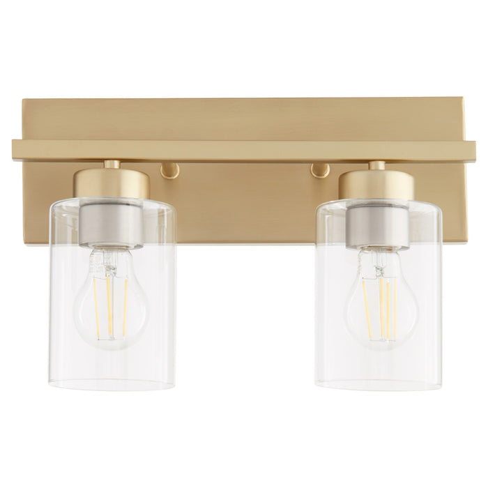 Myhouse Lighting Quorum - 5012-2-80 - Two Light Vanity - Carter - Aged Brass