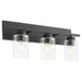 Myhouse Lighting Quorum - 5012-3-59 - Three Light Vanity - Carter - Matte Black