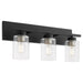 Myhouse Lighting Quorum - 5012-3-59 - Three Light Vanity - Carter - Matte Black