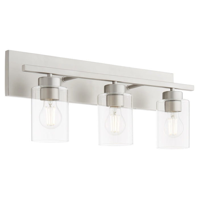 Myhouse Lighting Quorum - 5012-3-65 - Three Light Vanity - Carter - Satin Nickel