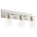 Myhouse Lighting Quorum - 5012-3-65 - Three Light Vanity - Carter - Satin Nickel