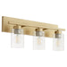 Myhouse Lighting Quorum - 5012-3-80 - Three Light Vanity - Carter - Aged Brass