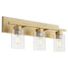 Myhouse Lighting Quorum - 5012-3-80 - Three Light Vanity - Carter - Aged Brass