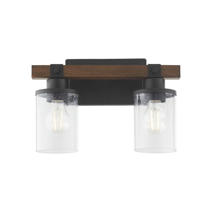 Myhouse Lighting Quorum - 5089-2-69 - Two Light Vanity - Alpine - Textured Black Walnut