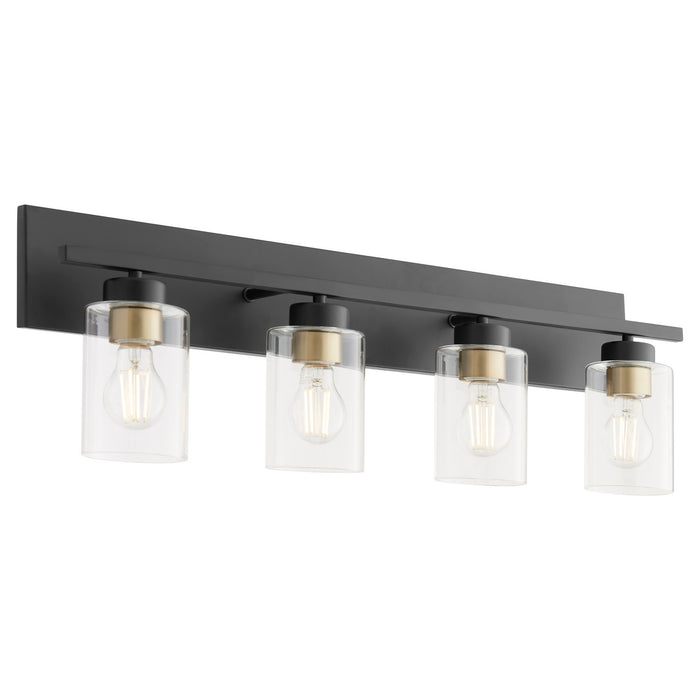 Myhouse Lighting Quorum - 5012-4-59 - Four Light Vanity - Carter - Matte Black