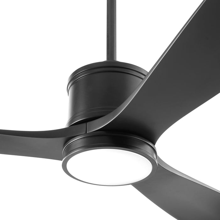 Myhouse Lighting Quorum - 12583-59 - 58" Patio Fan - Portland - Matte Black