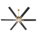 Myhouse Lighting Quorum - 10806-80 - 80" Ceiling Fan - Zeus - Aged Brass