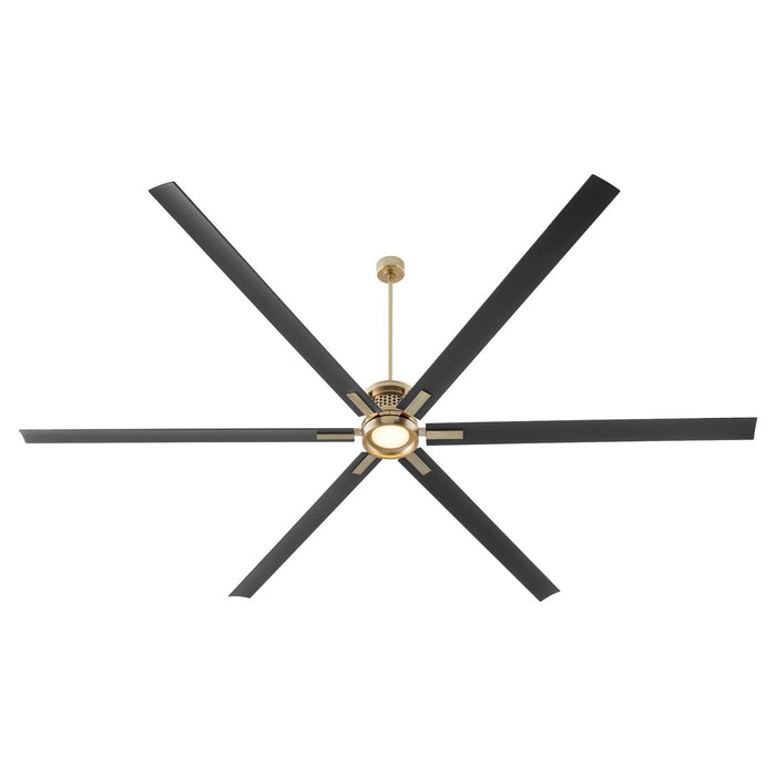 Myhouse Lighting Quorum - 101206-80 - 120" Ceiling Fan - Zeus - Aged Brass