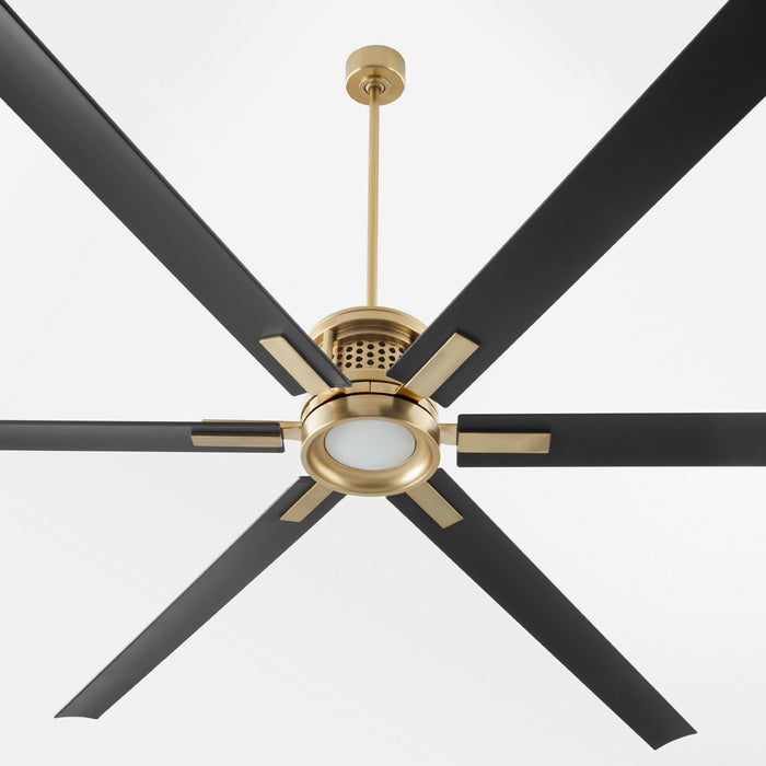 Myhouse Lighting Quorum - 101206-80 - 120" Ceiling Fan - Zeus - Aged Brass