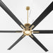 Myhouse Lighting Quorum - 101206-80 - 120" Ceiling Fan - Zeus - Aged Brass