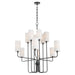 Myhouse Lighting Quorum - 698-12-59 - 12 Light Chandelier - Charlotte - Matte Black