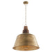 Myhouse Lighting Quorum - 84-3-75 - Three Light Pendant - Artisan Series - Artisan Brass