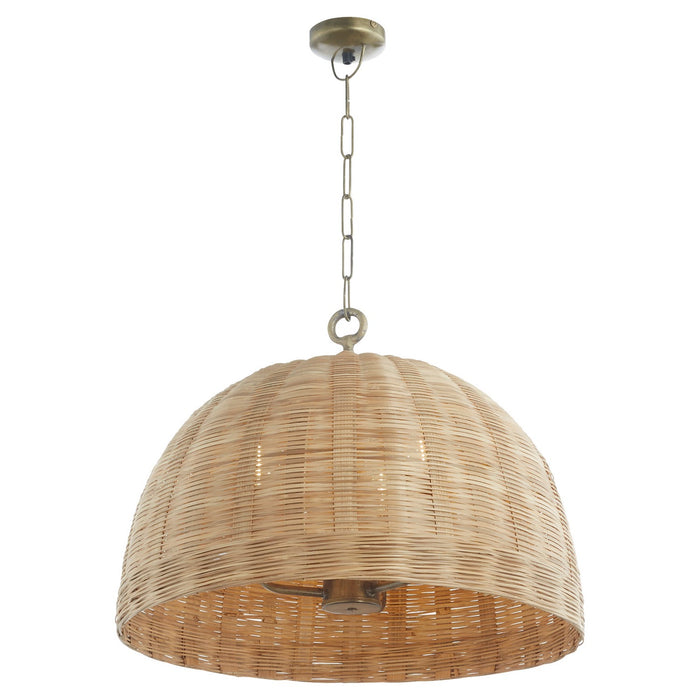 Myhouse Lighting Quorum - 86-3-75 - Three Light Pendant - Artisan Series - Artisan Brass