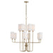 Myhouse Lighting Quorum - 698-12-80 - 12 Light Chandelier - Charlotte - Aged Brass