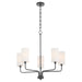 Myhouse Lighting Quorum - 698-5-59 - Five Light Chandelier - Charlotte - Matte Black