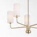 Myhouse Lighting Quorum - 698-5-80 - Five Light Chandelier - Charlotte - Aged Brass