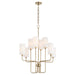 Myhouse Lighting Quorum - 698-8-80 - Eight Light Chandelier - Charlotte - Aged Brass