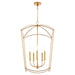 Myhouse Lighting Quorum - 6812-5-74 - Five Light Entry - Mantle - Gold Leaf