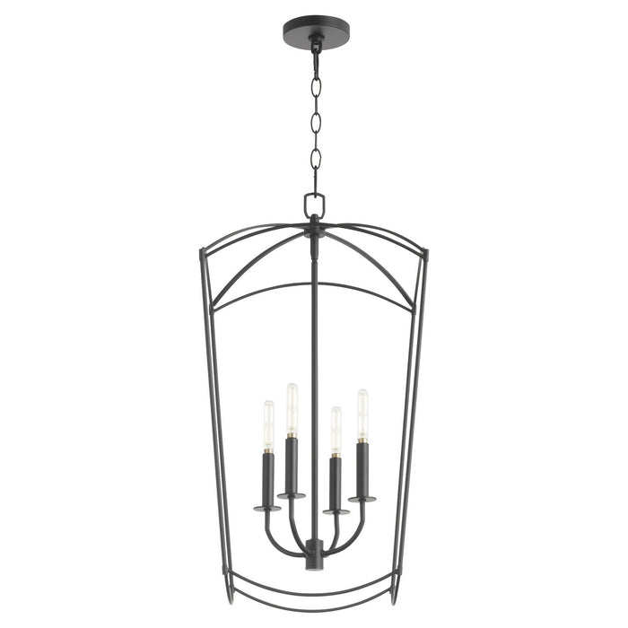 Myhouse Lighting Quorum - 6812-4-59 - Four Light Entry - Mantle - Matte Black