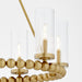 Myhouse Lighting Quorum - 661-6-80 - Six Light Chandelier - Lee Boulevard - Aged Brass