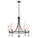 Myhouse Lighting Quorum - 664-5-59 - Five Light Chandelier - Lee Boulevard - Matte Black