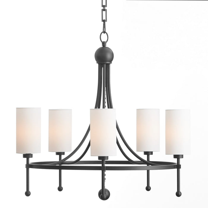 Myhouse Lighting Quorum - 664-5-59 - Five Light Chandelier - Lee Boulevard - Matte Black