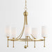 Myhouse Lighting Quorum - 664-5-80 - Five Light Chandelier - Lee Boulevard - Aged Brass