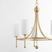 Myhouse Lighting Quorum - 664-5-80 - Five Light Chandelier - Lee Boulevard - Aged Brass